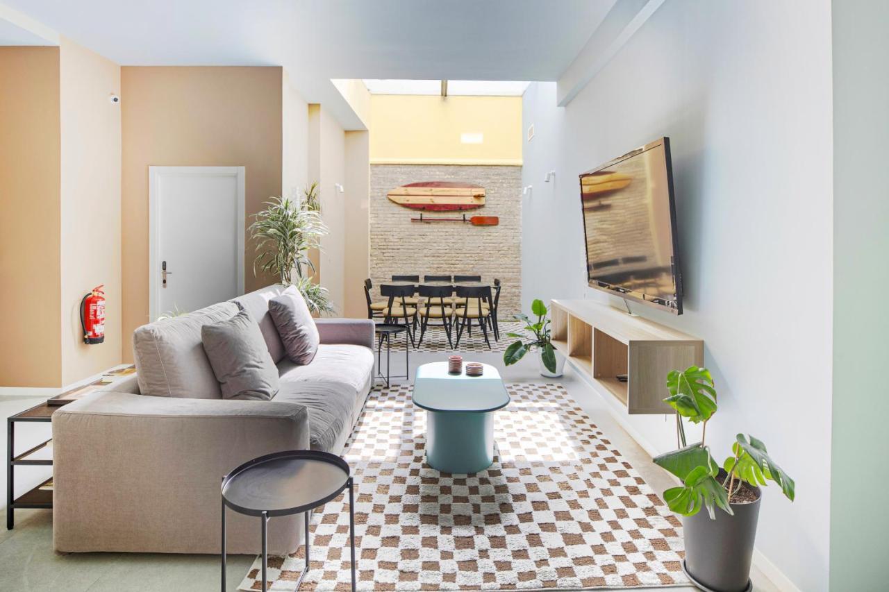 Apartamento 2 Hab En Malvarrosa A Metros De La Playa, Con Terraza Y Zonas Comun 3D Валенсия Экстерьер фото